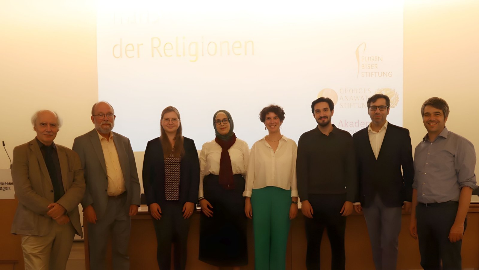 (v.l.n.r.: Prof. Dr. R. Schulz, Prof. Dr. H. Suermann, J. V. Behrens, R. Abd Ulla, H. Morlock, B. E. Topkara, Dr. Ch. Ströbele, S. Zinsmeister)